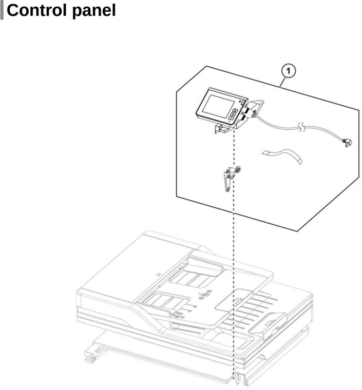 Assembly 3: Control panel parts diagram - Lexmark XM1342i Parts