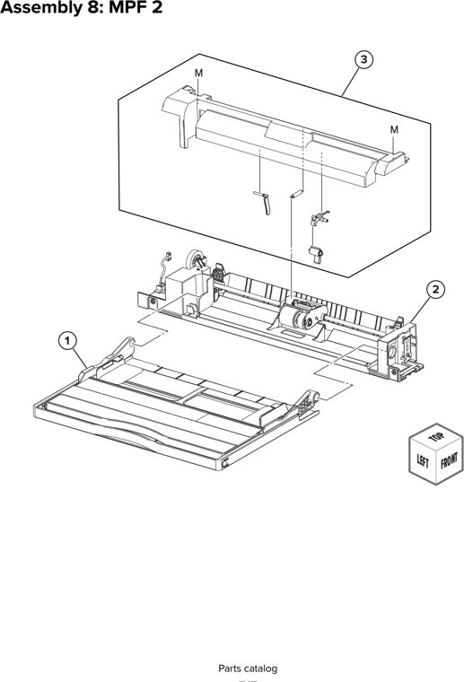 Assembly 8: MPF 2 parts diagram - Lexmark CX930 CX931 Parts