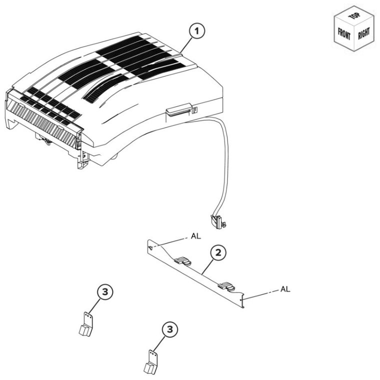 Assembly 102: Booklet finisher horizontal paper transport assembly parts diagram - Lexmark CS943 Parts