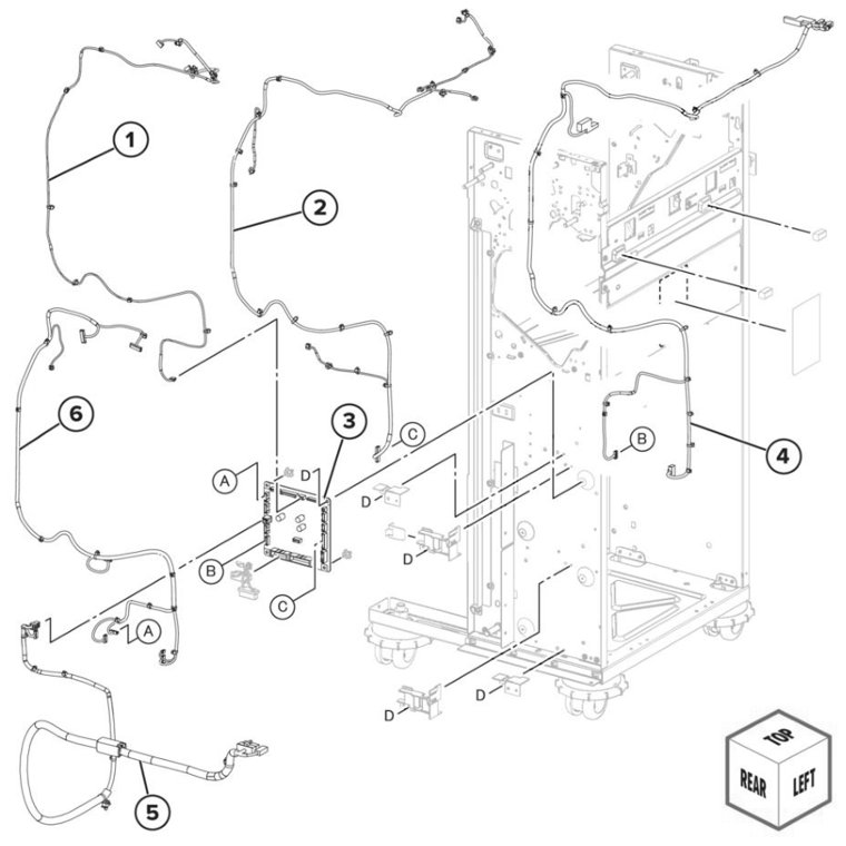 Assembly 111: SHPF electronics parts diagram - Lexmark CS943 Parts