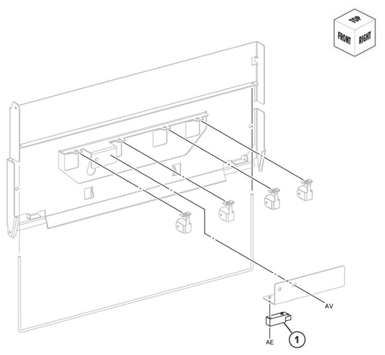 Assembly 67: Trifold/Z-fold folder transport parts diagram - Lexmark CS943 Parts