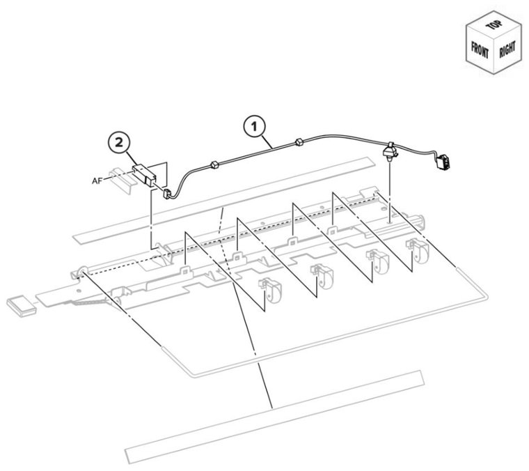 Assembly 69: Trifold/Z-fold transport 2 parts diagram - Lexmark CS943 Parts