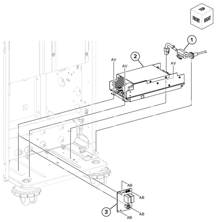 Assembly 76: Booklet finisher electronics 1 parts diagram - Lexmark CS943 Parts