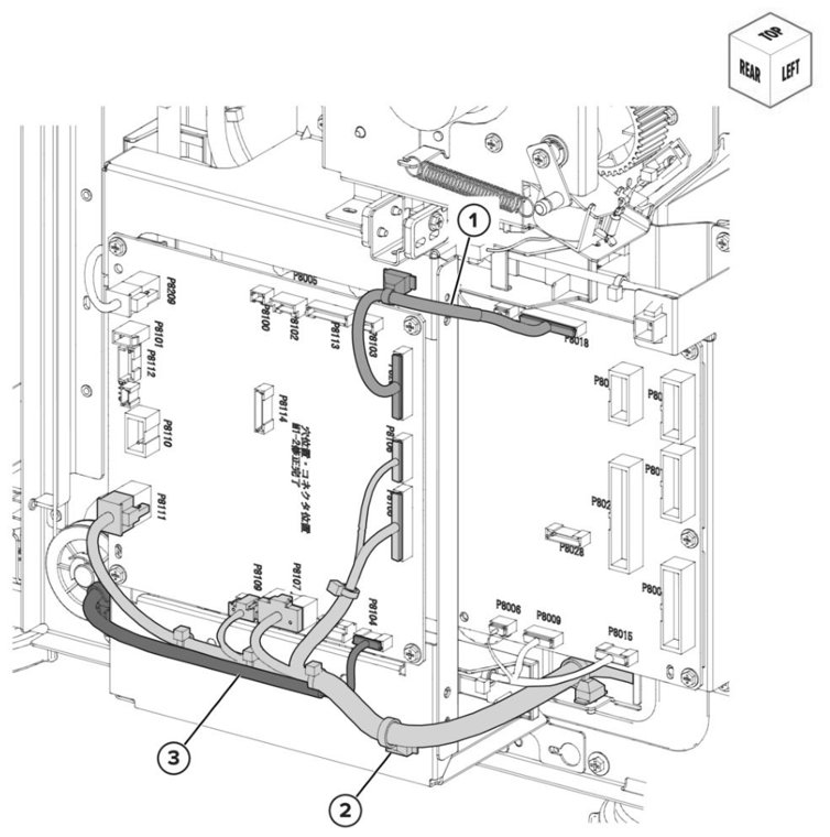 Assembly 79: Booklet finisher wire harness 2 parts diagram - Lexmark CS943 Parts