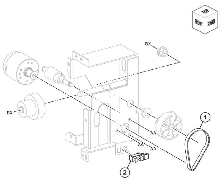 Assembly 95: Booklet finisher stacker bracket 2 parts diagram - Lexmark CS943 Parts