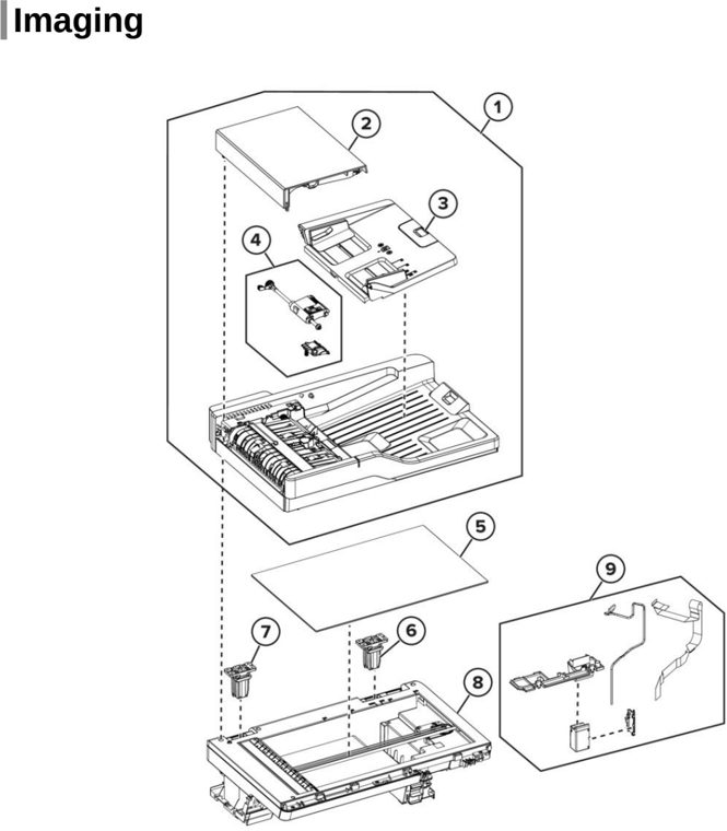 Assembly 12: Imaging parts diagram - Lexmark MX532 MX632 XM3350 Parts