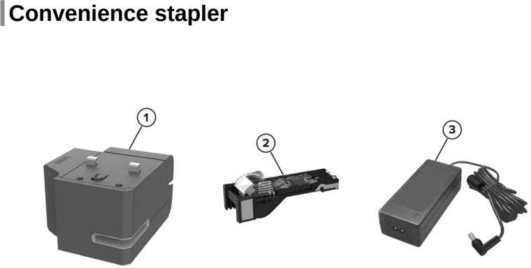 Assembly 14: Convenience stapler parts diagram - Lexmark MX532 MX632 XM3350 Parts