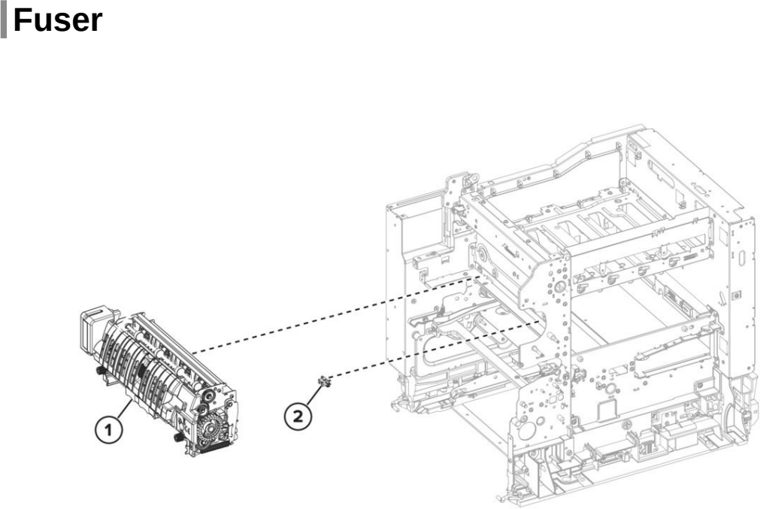 Assembly 5: Fuser parts diagram - Lexmark CX737 Parts