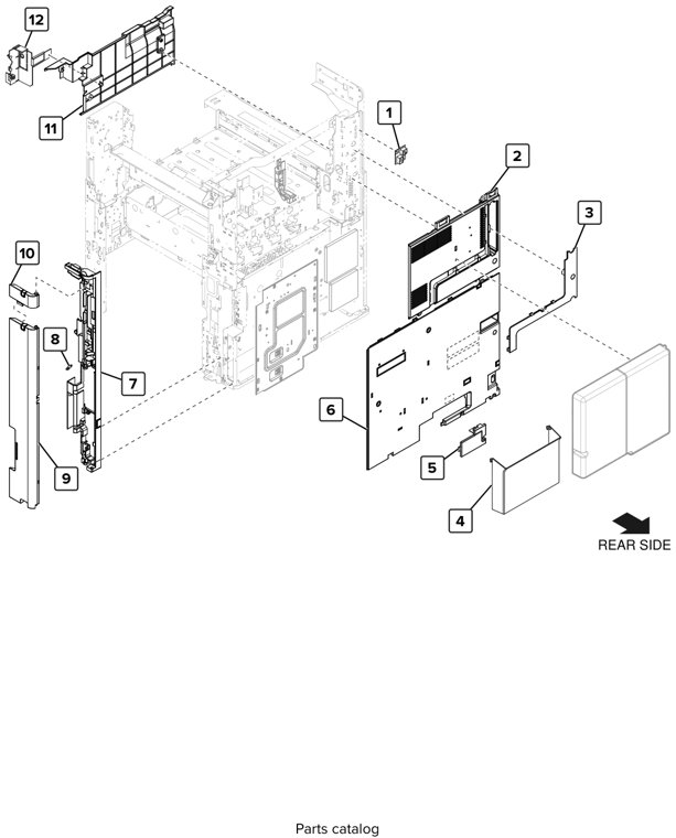 Assembly 2: Covers 2 parts diagram - Lexmark CS923 Parts