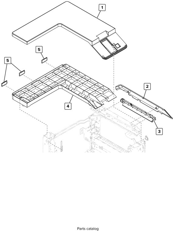 Assembly 3: Covers 3 parts diagram - Lexmark CS923 Parts