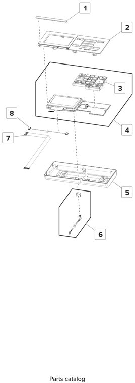 Assembly 6: Control panel 2 parts diagram - Lexmark CS923 Parts