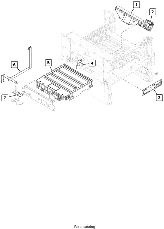 Assembly 7: Printhead parts diagram - Lexmark CS923 Parts