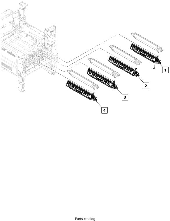 Assembly 11: Developer parts diagram - Lexmark CS923 Parts