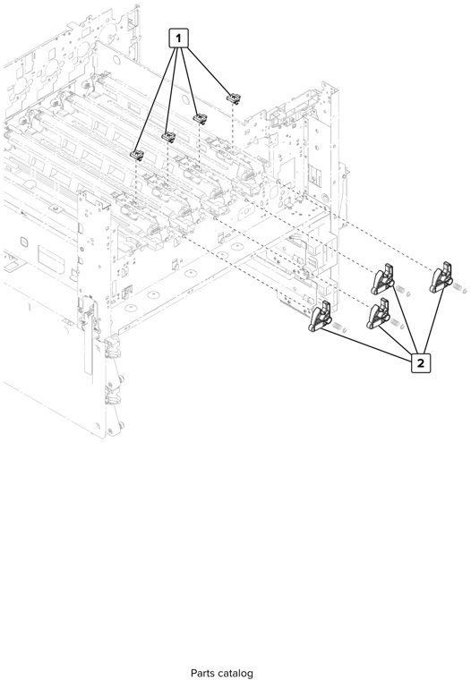 Assembly 14: Photoconductor parts diagram - Lexmark CS923 Parts