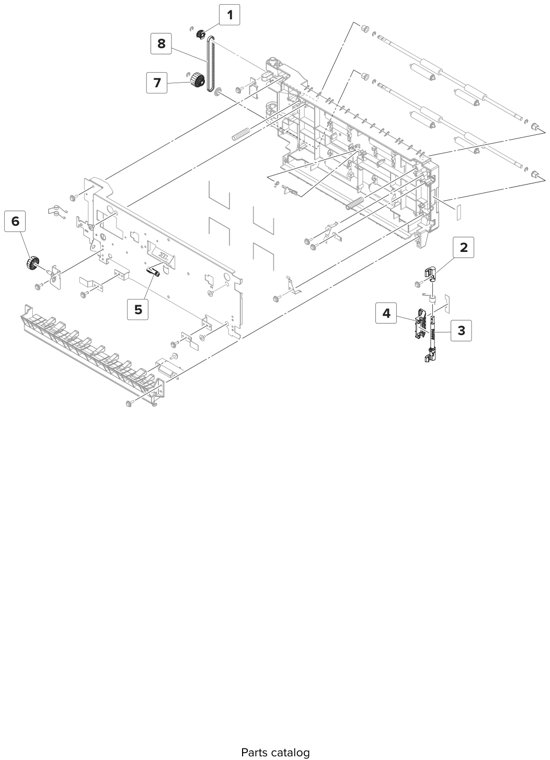 Assembly 17: Registration unit parts diagram - Lexmark CS923 Parts