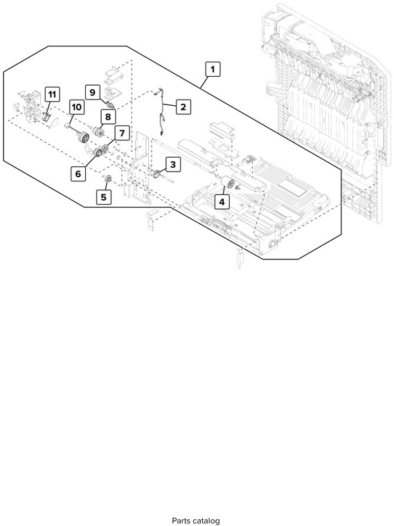 Assembly 19: MPF 1 parts diagram - Lexmark CS923 Parts