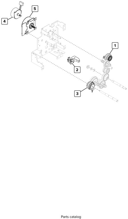 Assembly 26: Fuser drive 2 parts diagram - Lexmark CS923 Parts