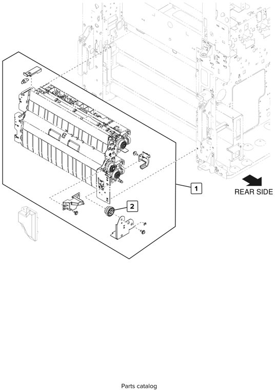 Assembly 40: Tray 1 and tray 2 transport parts diagram - Lexmark CS923 Parts