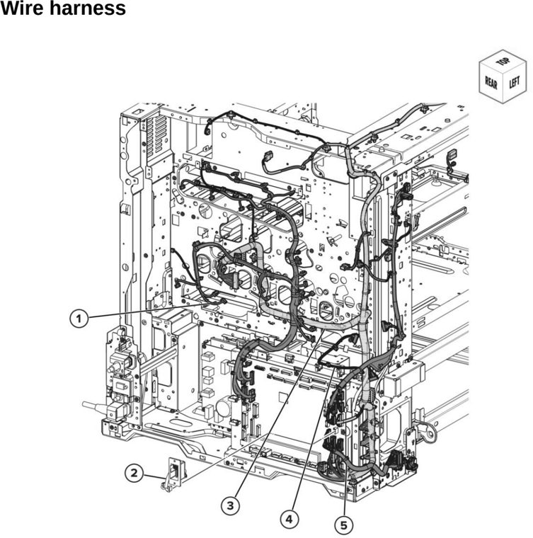 Assembly 32: Wire harness parts diagram - Lexmark CX942 CX943 CX944 XC9445 XC9455 XC9465 Parts