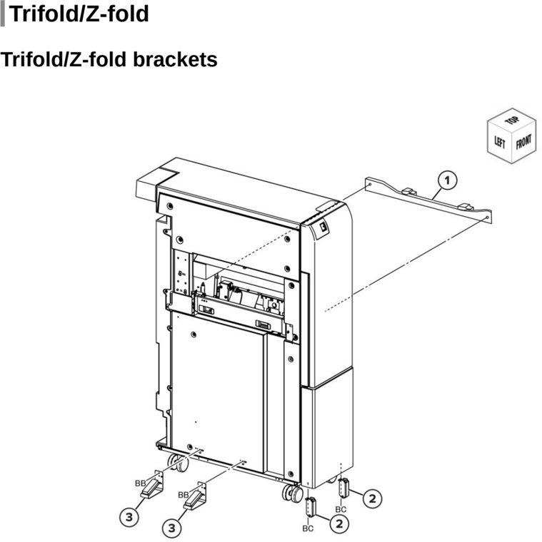 Assembly 66: Trifold/Z-fold parts diagram - Lexmark CX942 CX943 CX944 XC9445 XC9455 XC9465 Parts