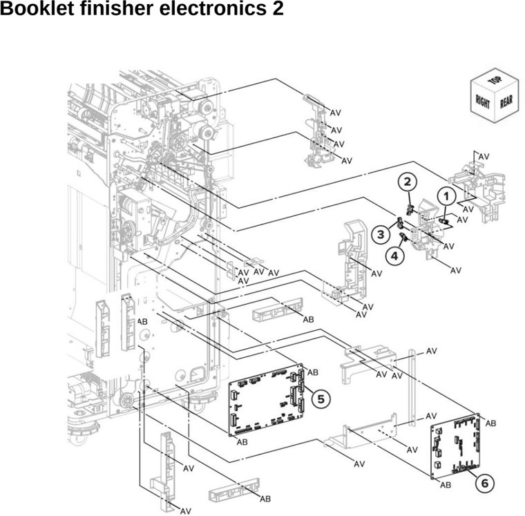 Assembly 91: Booklet finisher electronics 2 parts diagram - Lexmark CX942 CX943 CX944 XC9445 XC9455 XC9465 Parts