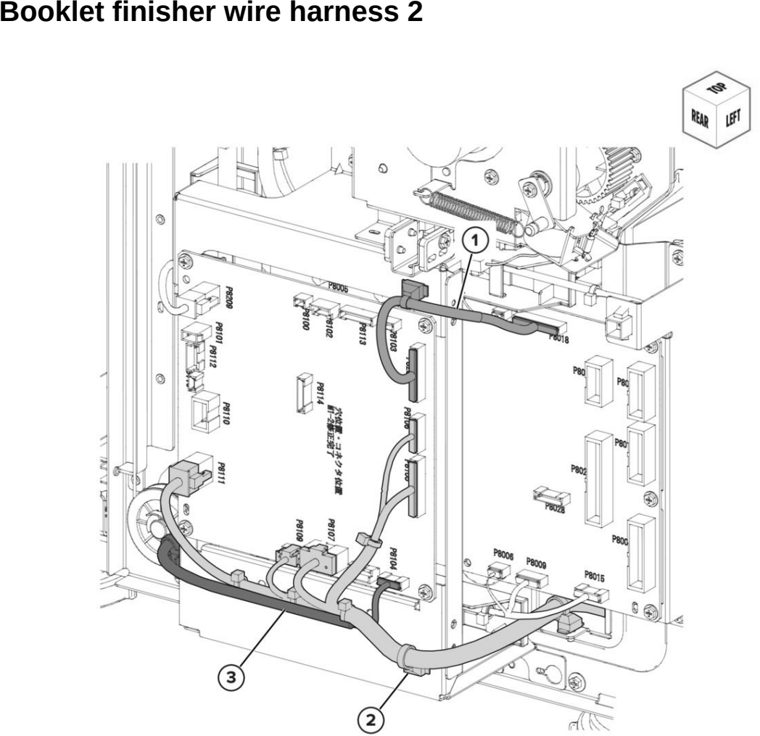 Assembly 93: Booklet finisher wire harness 2 parts diagram - Lexmark CX942 CX943 CX944 XC9445 XC9455 XC9465 Parts
