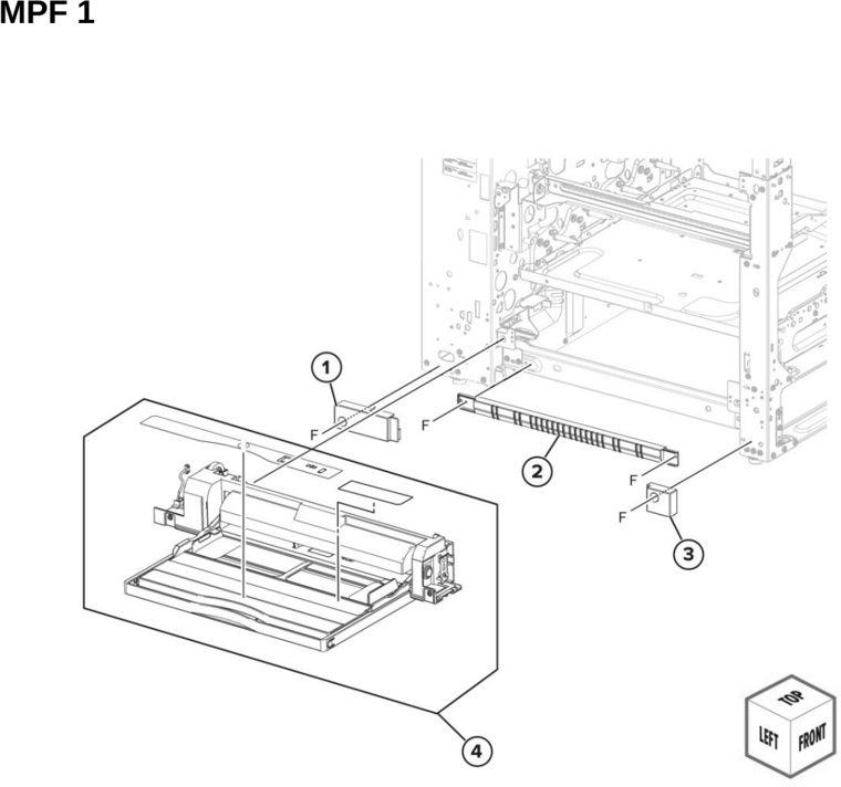 Assembly 8: MPF 1 parts diagram - Lexmark MX931 Parts