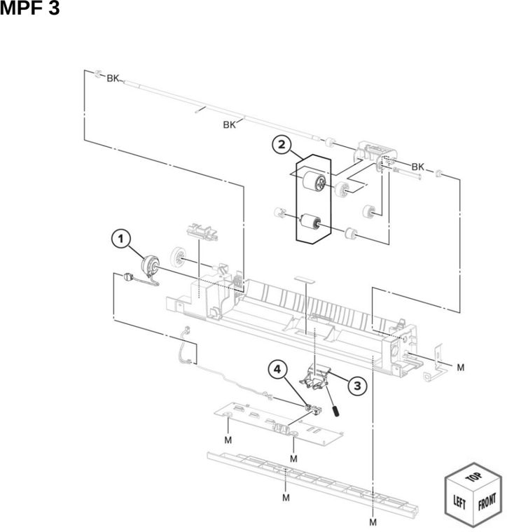 Assembly 10: MPF 3 parts diagram - Lexmark MX931 Parts