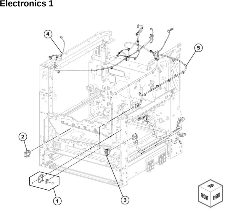 Assembly 13: Electronics 1 parts diagram - Lexmark MX931 Parts