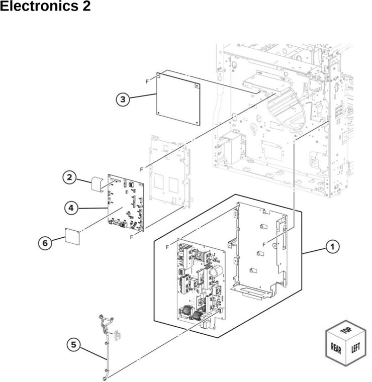 Assembly 14: Electronics 2 parts diagram - Lexmark MX931 Parts