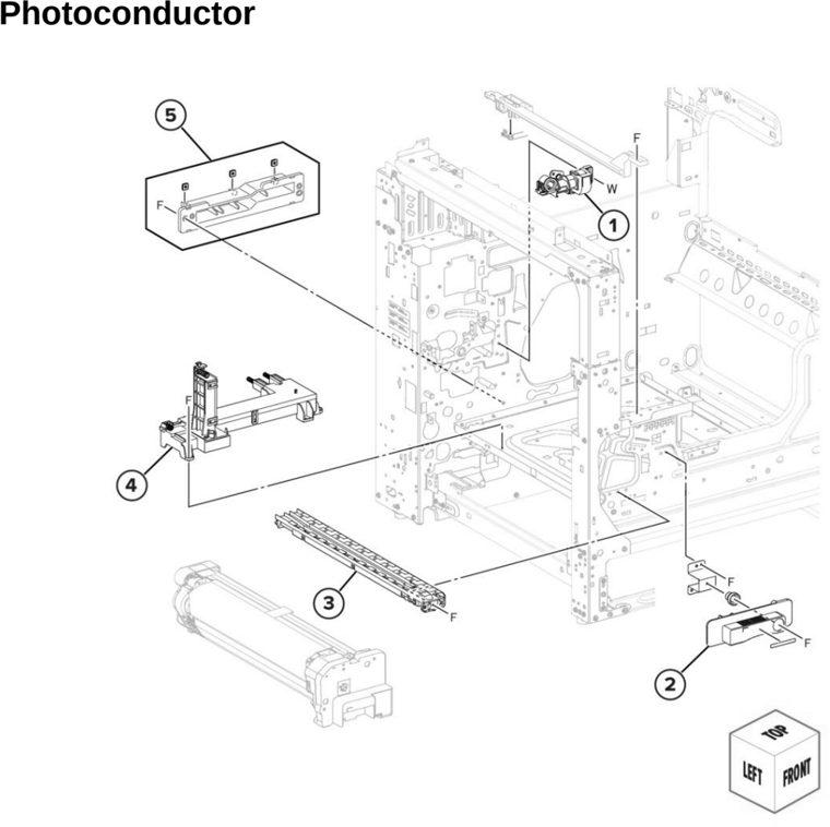 Assembly 20: Photoconductor parts diagram - Lexmark MX931 Parts