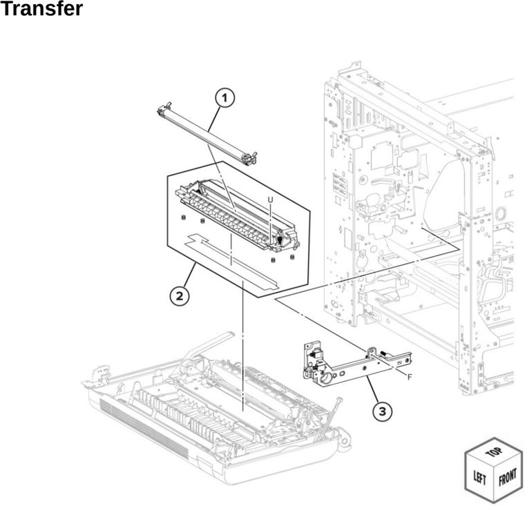 Assembly 22: Transfer parts diagram - Lexmark MX931 Parts