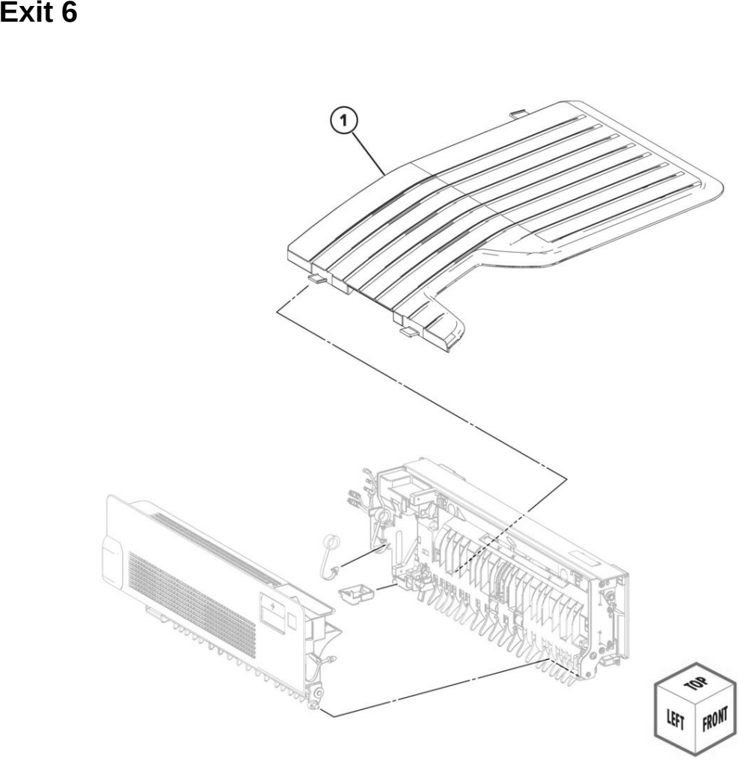 Assembly 28: Exit 6 parts diagram - Lexmark MX931 Parts