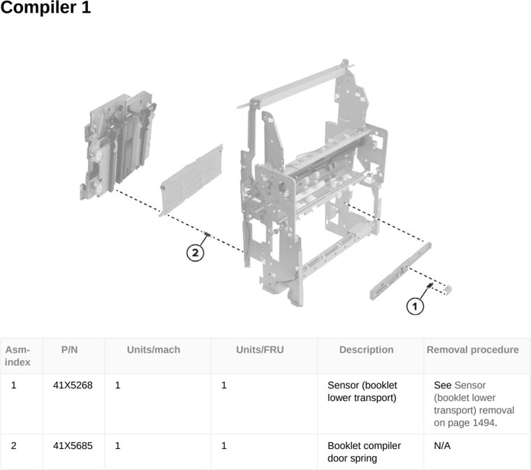 Assembly 144: Compiler 1 parts diagram - Lexmark CX833 CX961 CX962 CX963 XC8355 XC9635 XC9645 XC9655 Parts