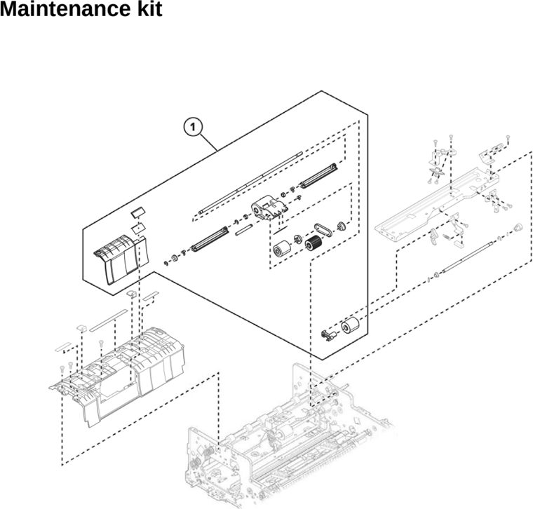 Assembly 41: Maintenance kit parts diagram - Lexmark CX833 CX961 CX962 CX963 XC8355 XC9635 XC9645 XC9655 Parts