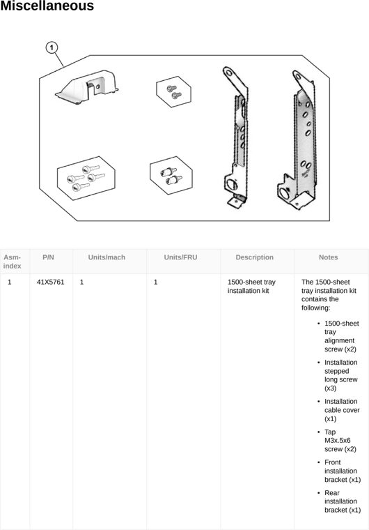 Assembly 58: Miscellaneous parts diagram - Lexmark CX833 CX961 CX962 CX963 XC8355 XC9635 XC9645 XC9655 Parts