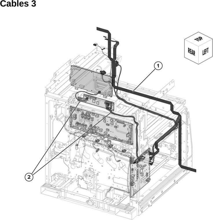Assembly 24: Cables 3 parts diagram - Lexmark MX953se MFP Printer Parts