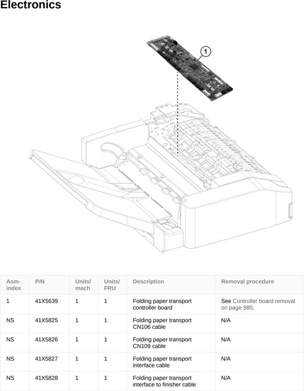 Assembly 59: Electronics parts diagram - Lexmark CS963 Printer Parts