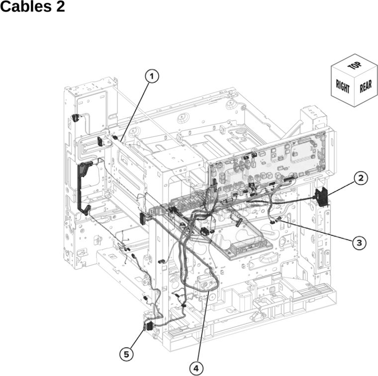 Assembly 23: Cables 2 parts diagram - Lexmark CX950 CX951 XC9525 XC9535 Parts