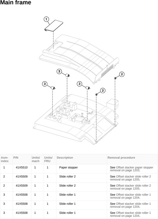 Assembly 59: Main frame parts diagram - Lexmark CX950 CX951 XC9525 XC9535 Parts