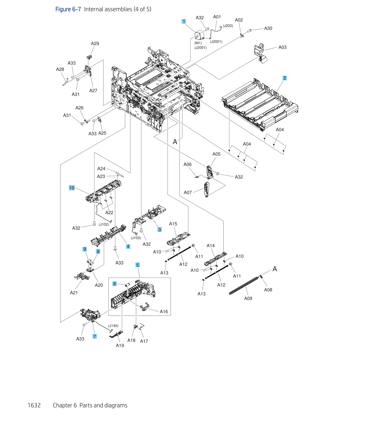 6-7 Internal assemblies (4 of 5)