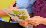 Purple Shirt With Brochure