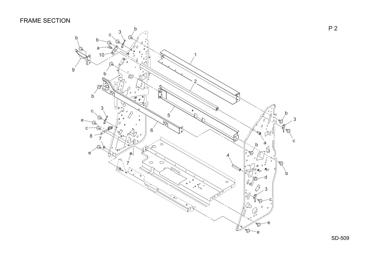 Konica SD-509 Saddle Stitcher Parts