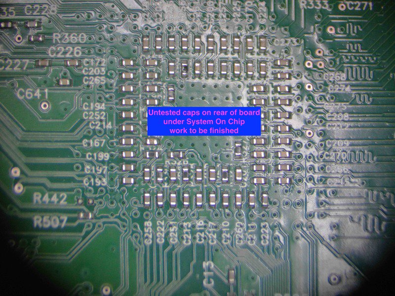 System On A Chip Rear Of Board