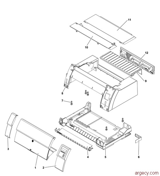 Parts diagram - Tally T2155 and T2170 Parts