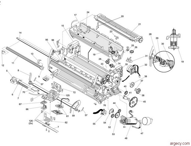 Parts diagram - Tally T2155 and T2170 Parts