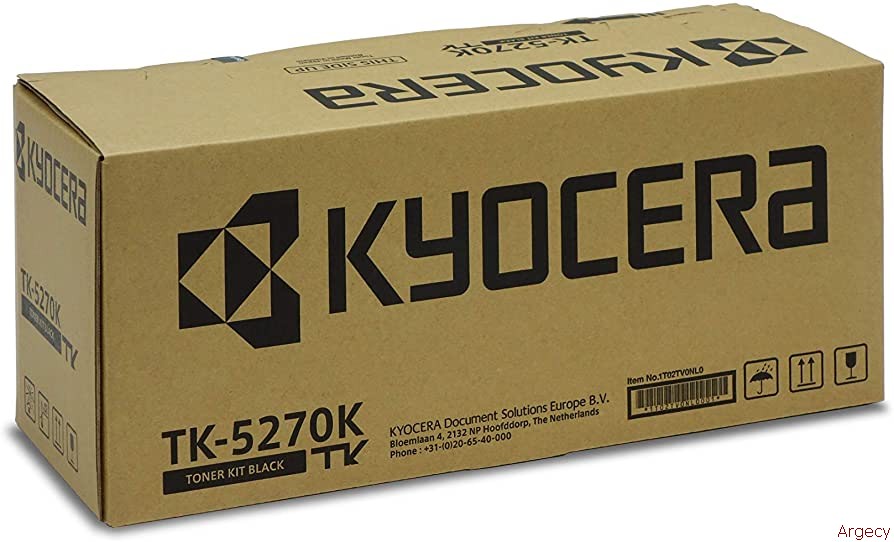 Kyocera TK-5270K 8K Page Yield (New) - purchase from Argecy