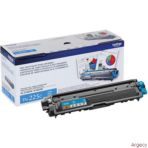 Brother TN225C 2200 Page Yield Compatible (New) - purchase from Argecy