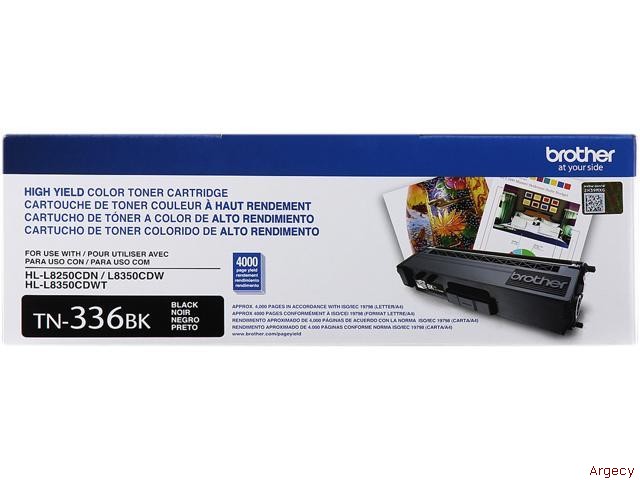 Brother TN336BK 4K Page Yield Compatible (New) - purchase from Argecy
