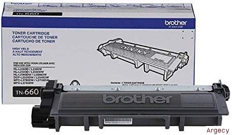 Brother TN660 2.6K Page Yield (New) - purchase from Argecy